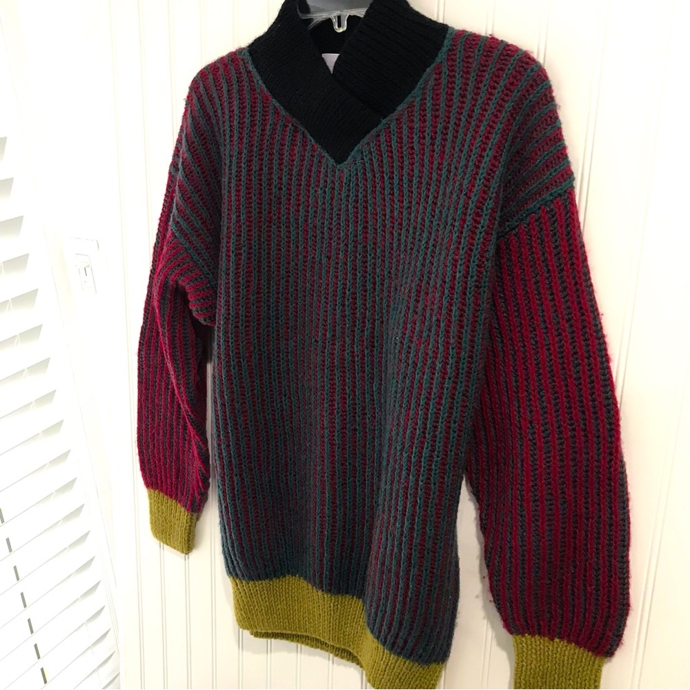 Anne Mieke Hand Knit Wool Sweater